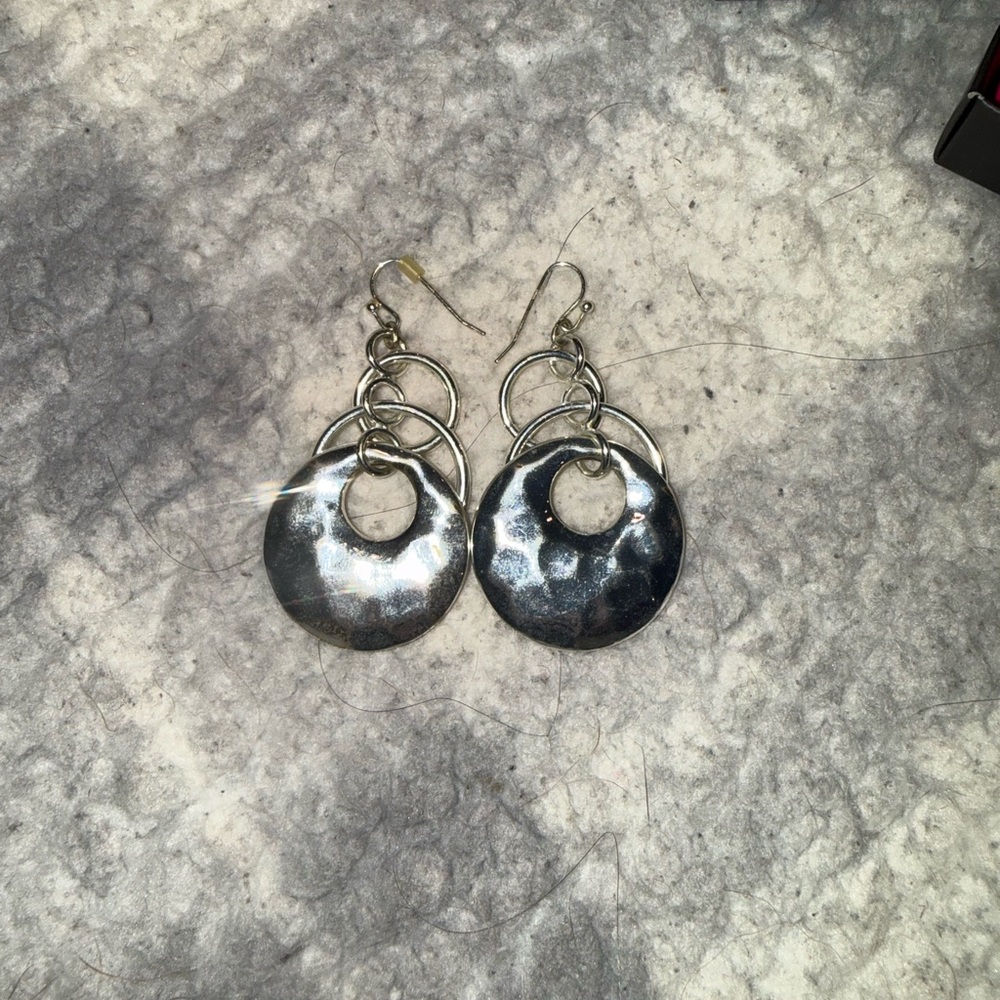 Avon Silver Hoop Earrings